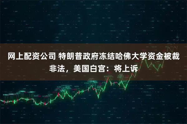 网上配资公司 特朗普政府冻结哈佛大学资金被裁非法，美国白宫：将上诉