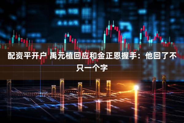 配资平开户 禹元植回应和金正恩握手：他回了不只一个字
